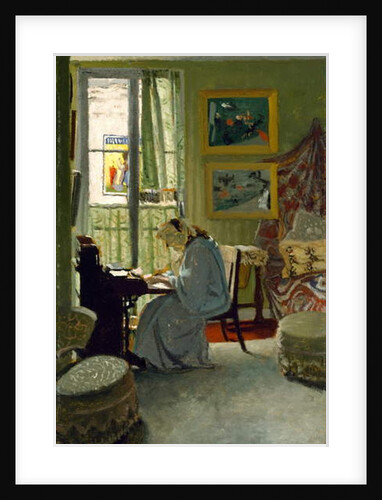 Woman Writing in an Interior, 1904 by Felix Edouard Vallotton