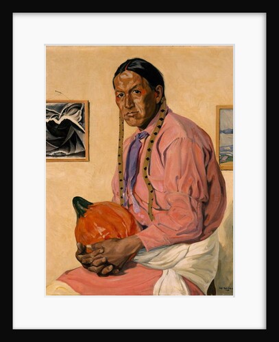 Portrait of a Man with a Pumpkin, c.1914-29 by Walter Ufer