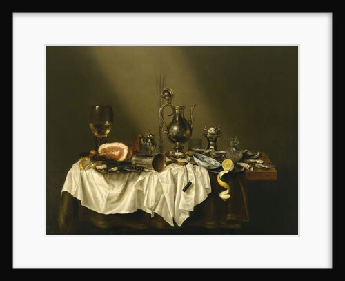 Banquet Piece with Ham, 1656 by Willem Claesz. Heda