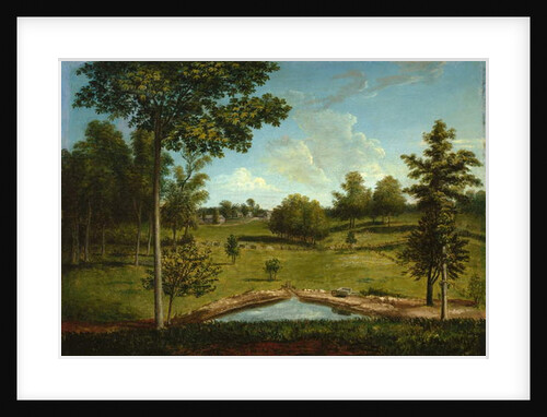 Landscape looking toward Sellers Hall from Mill Bank, c.1818 by Charles Willson Peale
