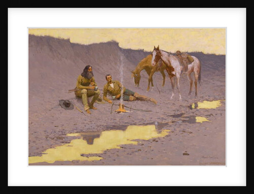 A New Year on the Cimarron, 1901 by Frederic Remington
