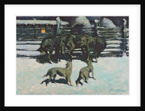 The Call for Help c.1908 by Frederic Remington