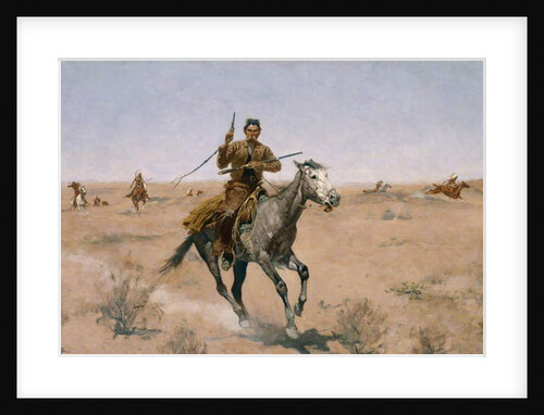 The Flight 1895 by Frederic Remington