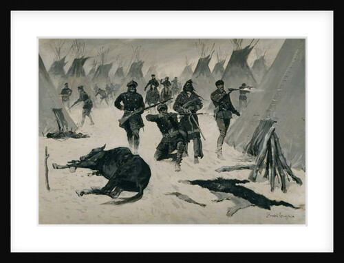 The Defeat of Crazy Horse c.1901, possibly c.1896 by Frederic Remington
