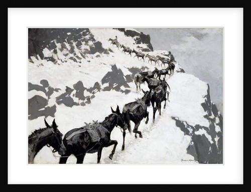 The Mule Pack 1901 by Frederic Remington