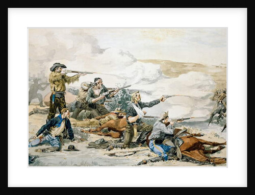 Battle of Beecher's Island, 1868 c.1885 by Frederic Remington