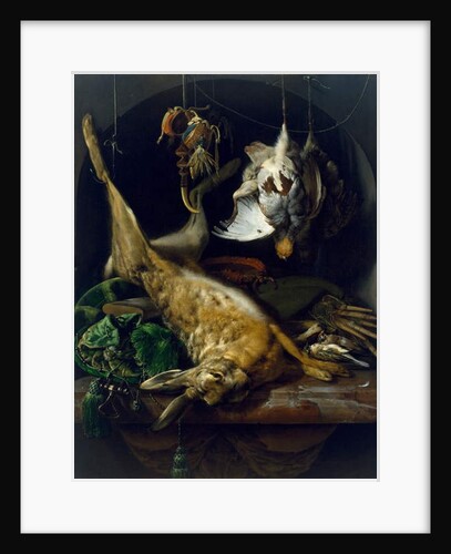 Still Life with a Dead Hare, Partridges and Other Birds in a Niche, c.1675 by Jan Weenix