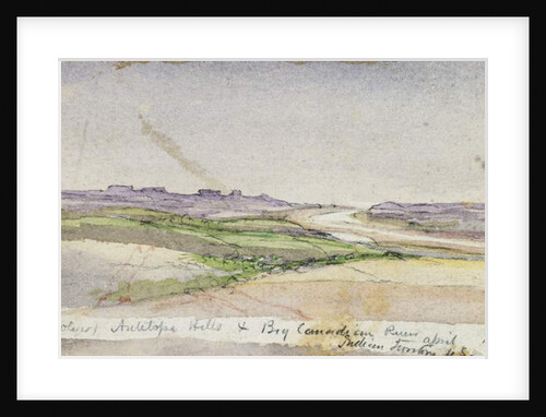 Antelope Hills and Big Canadian River, 1869 by Vincent Colyer