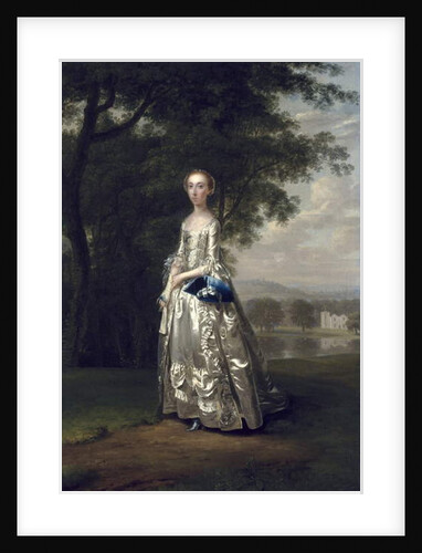 Portrait of a Lady in a Landscape, 1750 by Arthur Devis