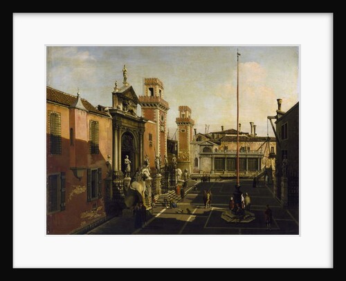 The Entrance to the Arsenal, Venice, c. 1740s by Bernardo Bellotto