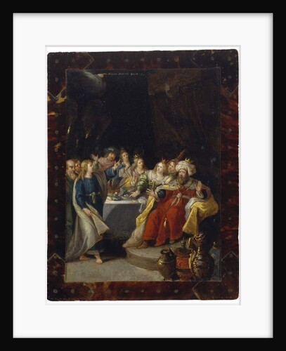 The Feast of Belshazzar, no date by Frans II the Younger Francken