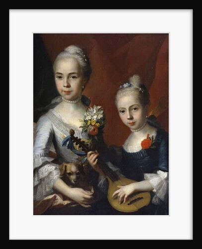 Portrait of Two Girls, no date by Antoine Pesne