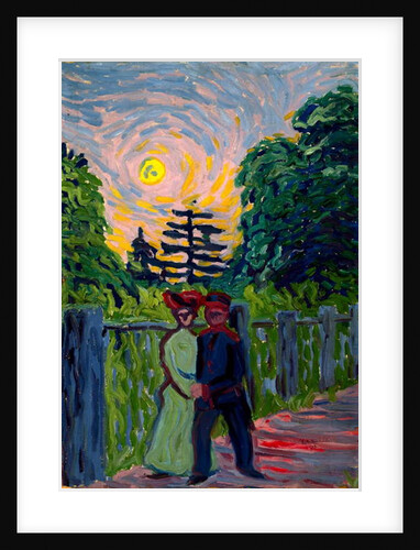 Moonrise: Soldier and Maiden, 1905 by Ernst Ludwig Kirchner