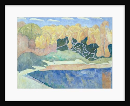 Woman Walking on the Banks of the Aven, 1890 by Emile Bernard