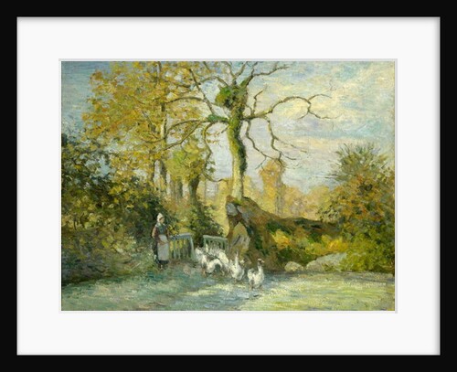 The Goose Girl at Montfoucault, 1875 by Camille Pissarro