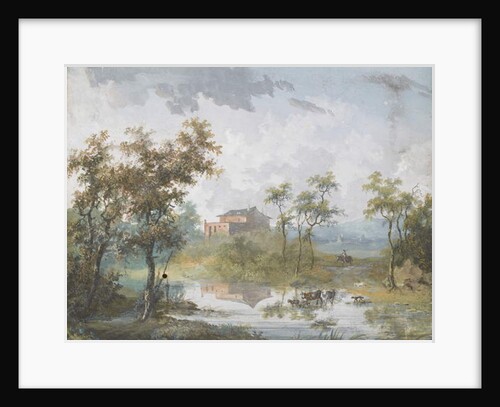 The Rustic River Ford by Louis Gabriel Moreau