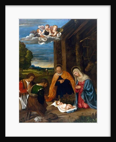 The Nativity with Shepherds, c.1519-26 by Francesco Vecellio