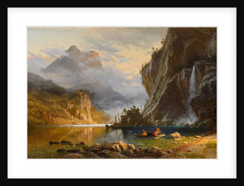 Indians Spear Fishing, 1862 by Albert Bierstadt