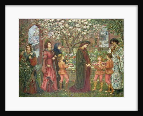 The Enchanted Garden of Messer Ansaldo, 1889 by Marie Spartali Stillman