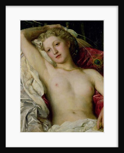 Girl with Peacock fan by George Frederic Watts