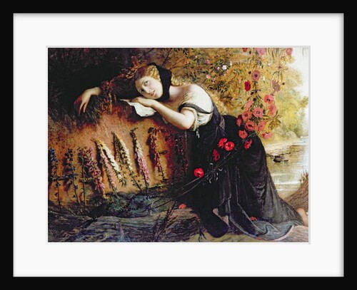 Ophelia, 1860 by Joseph Severn