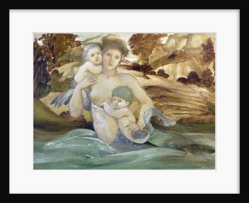 Mermaid with her Offspring by Edward Coley Burne-Jones
