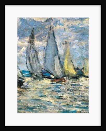 The boats or regatta in Argenteuil around 1874 by Claude Monet
