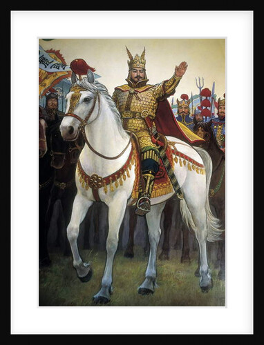 Tumb of the Korean king Tongmyong Wang by School Korean