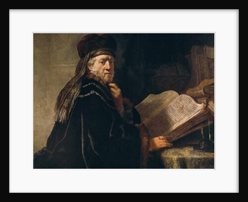 Portrait of a rabbi by Rembrandt Harmensz. van Rijn