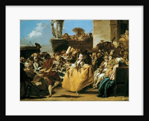 Scene of carnival or Le menuet 1754 by Giandomenico Tiepolo