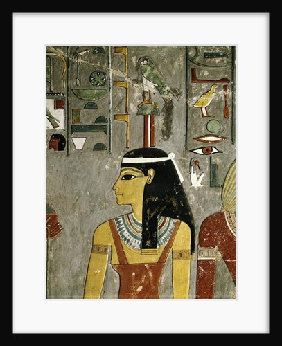 Egyptian Antiquity: Nephtis goddess painted on the Horemheb's tumb by Egyptian Egyptian