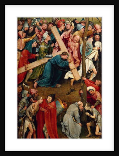 The Christ holding his Cross, The way to Calvary, 1490 by Hieronymus Bosch