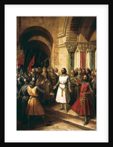 Godefroy de Bouillon elected King of Jerusalem the 23 july 1099 - 1839 by Federico de Madrazo y Kuntz