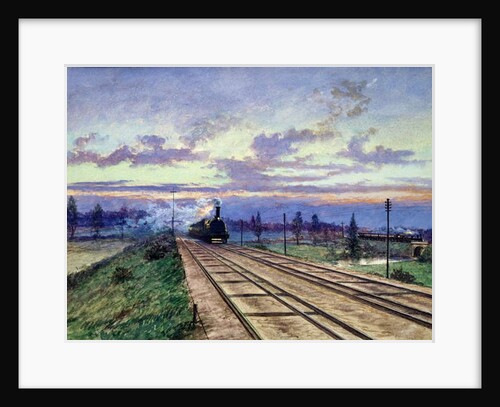 Dawn near Reading, 1870 by English School