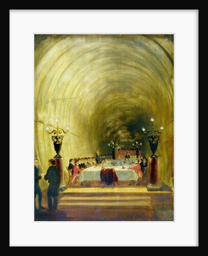 Banquet in the Thames Tunnel, c.1827 by George (attr.to) Jones