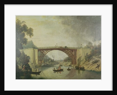 The Cast Iron Bridge near Coalbrookdale, c.1780 by William Williams