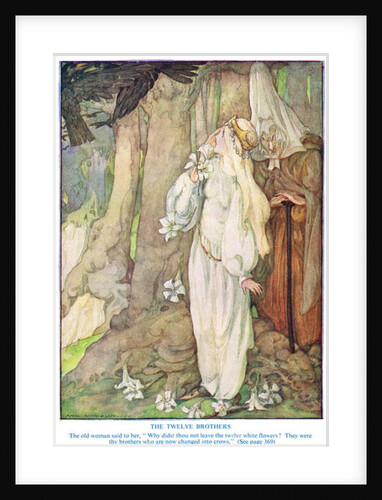 Illustration from 'The Twelve Brothers' by the Grimm Brothers by Anne Anderson