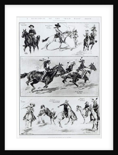 A Rehearsal of the Wild West Show at Olympia, 1902 by Ralph Cleaver