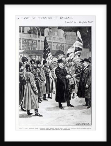 Colonel W.F. Cody Arriving in Liverpool by Ernest Prater