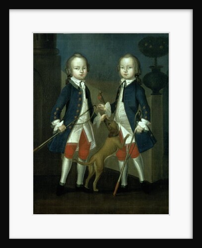 The Gosnall Twins: Master Thomas and Master John Gosnall of Bentley, c.1745 by Franz Cusaude