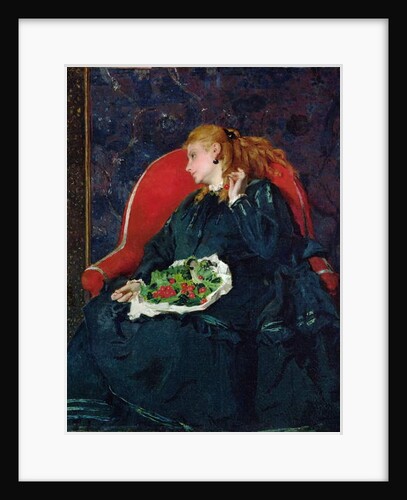 Woman with Cherries by Alfred Emile Stevens