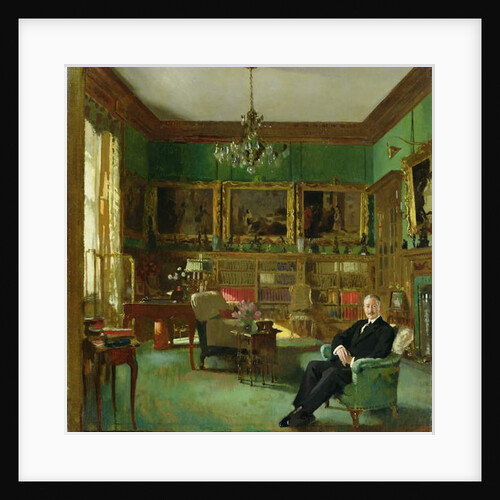 Otto Beit in his study at Belgrave Square, 1913 by William Orpen