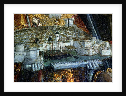 The walled city carried by St. Blaise by Nikola Bozidarovic