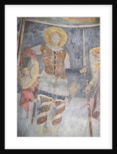 Fresco of St. Procopius in the church, 1413-17 by Morava School