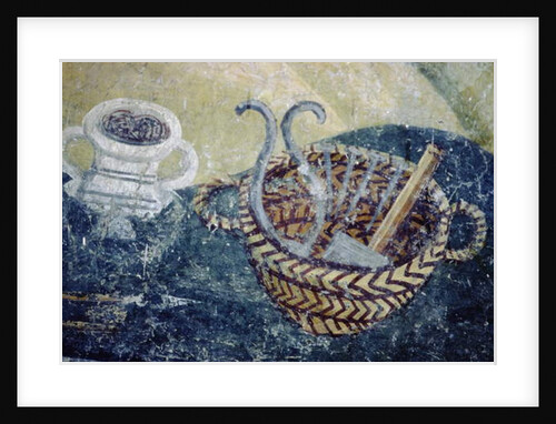 Still Life, a detail from the Lamentation, c.1164 by Byzantine School