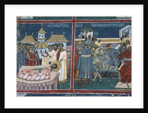Detail from the north wall of the church, c.1601 by Romanian School