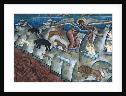 Animals disgorging, detail from The Last Judgement, 1547-50 by Romanian School