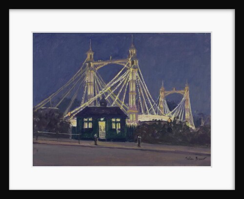 Albert Bridge - Night by Julian Barrow
