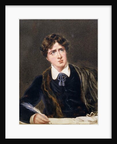 Portrait of a Man Writing, possibly Oscar Wilde, c.1880 by F. Fry
