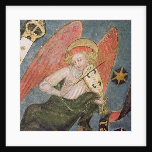 Angel musician playing a viol by French School